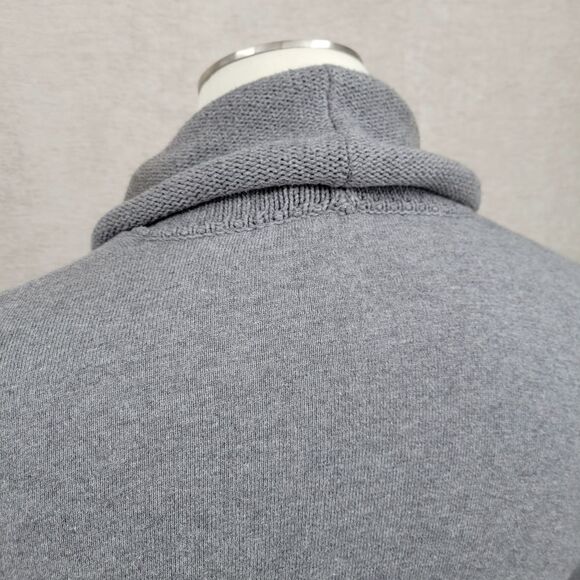 J. Jill Pure Jill Cotton Cashmere Gray Cowl Neck Sweater - Picture 7 of 12